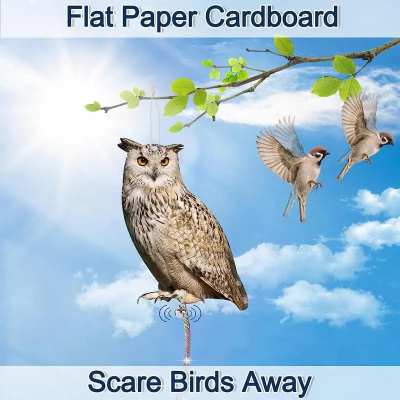 Fake Owl To Scare Birds Away From Outdoor Garden Yard Decoy Birds Deterrents Devices Weatherproof Bird Repellents Devices