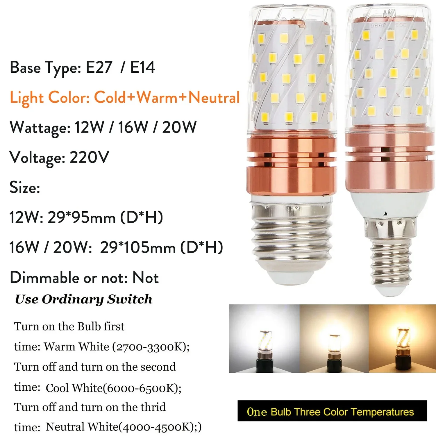 Superheldere Led Lamp E27 E14 Maïs Verlichting Lamp 12W 16W 20W 2835 Smd Lampen 110V 220V Home Decor Vervangen Halogeenlampen Wit