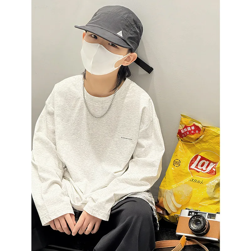

2025 new thin top children's bottoming shirt tide children's clothing boys long-sleeved t-shirt spring and autumn