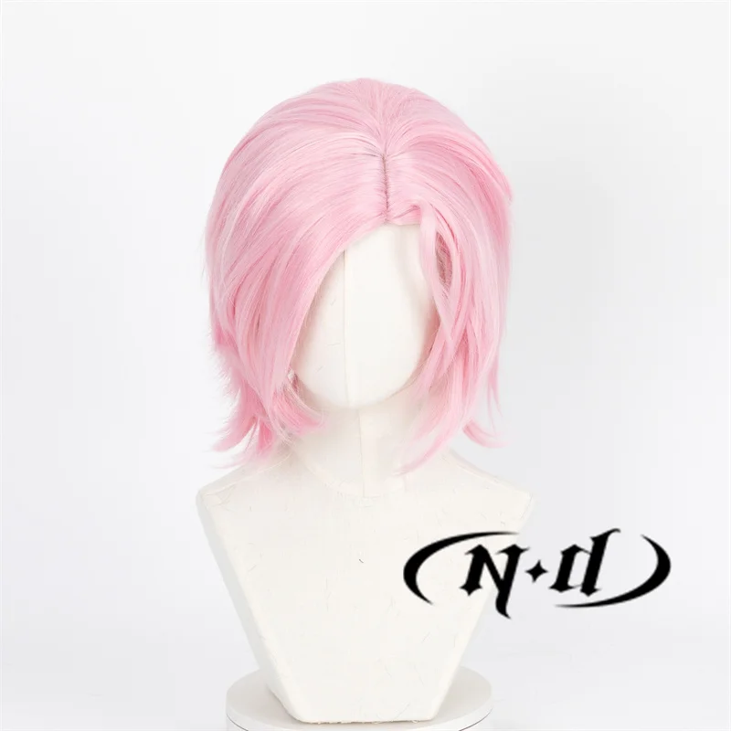 ND ميتسوكي كيريو شعر مستعار تأثيري أنيمي الرياح قواطع تأثيري الوردي الانفجارات الشعر ل Comic Con هالوين حفلة مقاومة للحرارة الاصطناعية