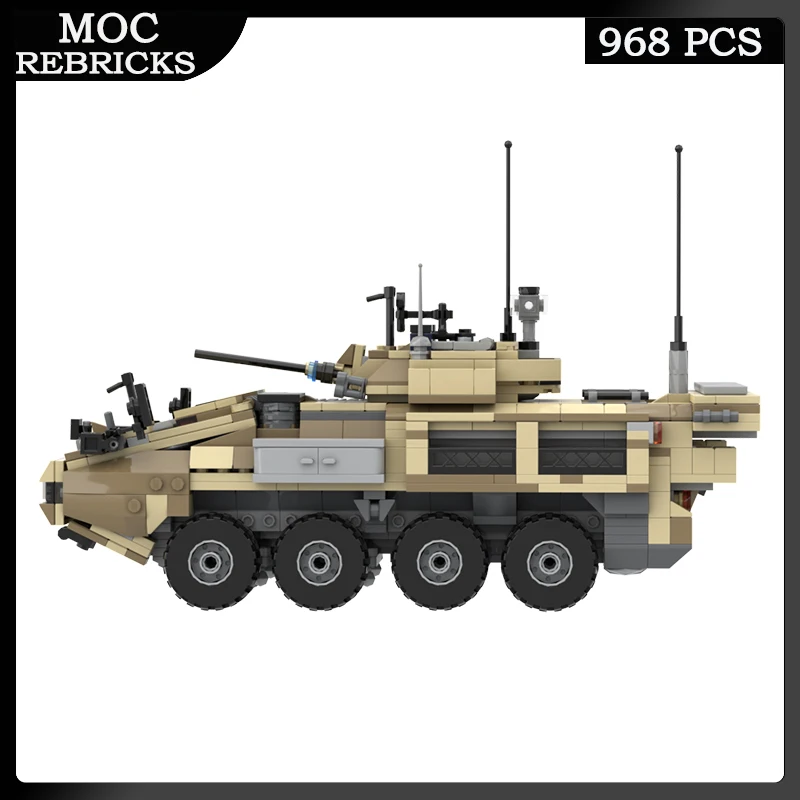 US WW II Military Third Generation Light Armored Vehicle Weapons MOC Building Block Car Educational Toy Model Brick Boy Gifts