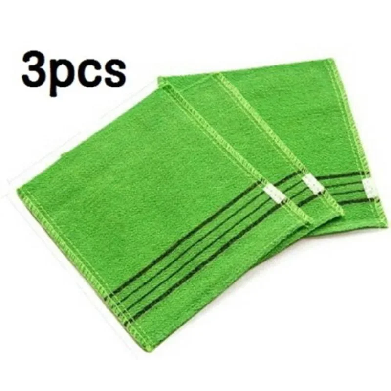 

3pcs Korea Italy Towel Bath Massage Skin Care Body Scrub Exfoliating Towels Water Absorption Adult Bath Towel Solid Color