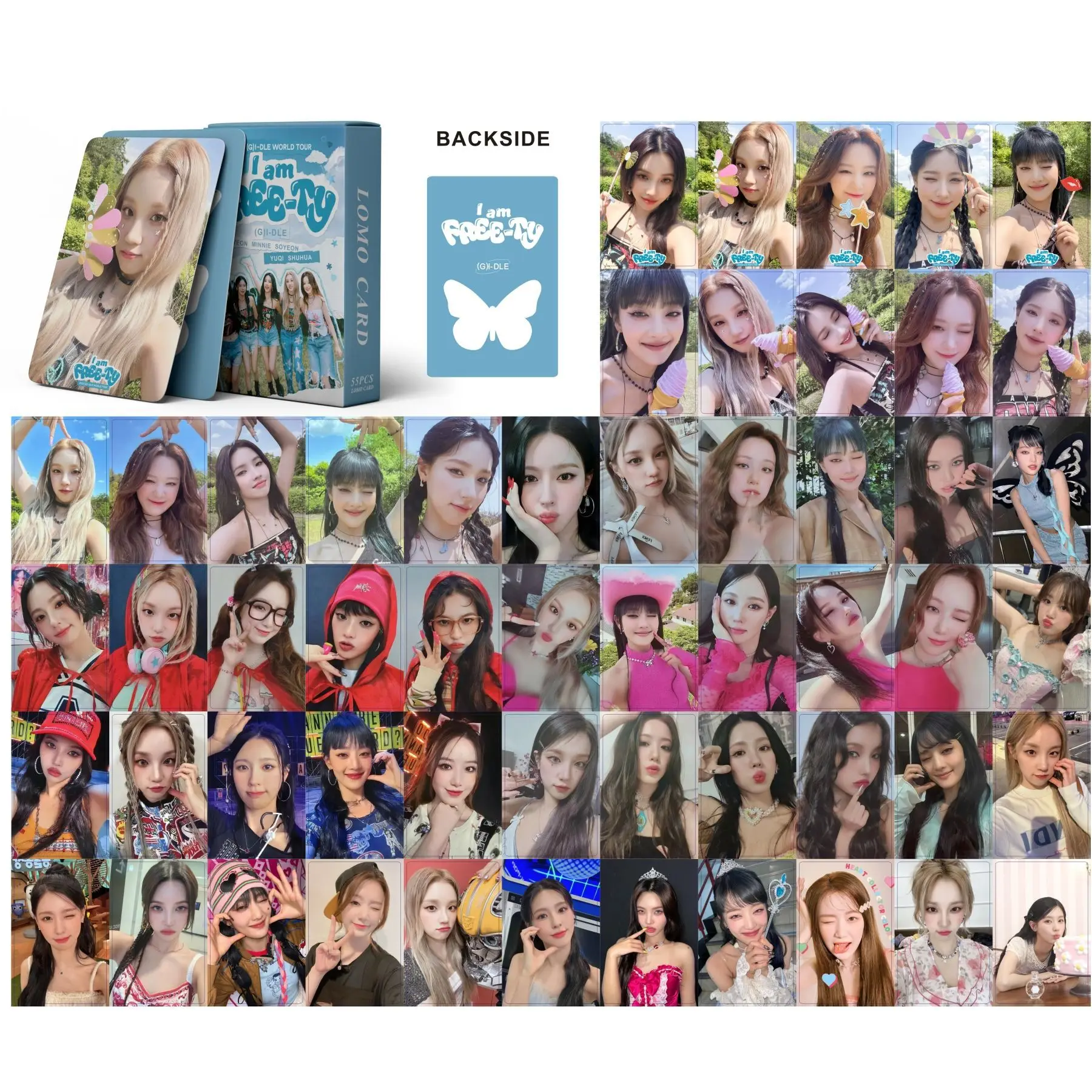 55Pcs/Set Kpop Lomo Card Stars Album Print HD Photocards Ready To BE Double Side Fans Gift Photocards  Cute Lomo Cards