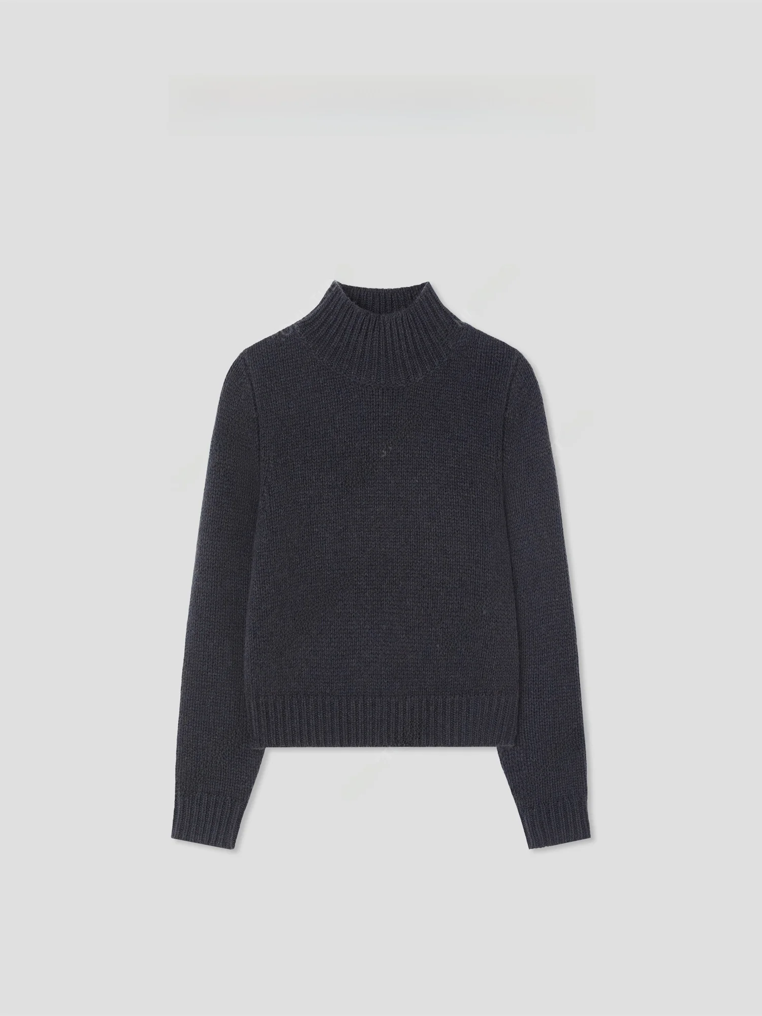 

Romi Studio Casual Long Sve f High Ne Knitted Sweater round Ne Pullover Woolen Top Comfortable Loose Fit Autumn Wear