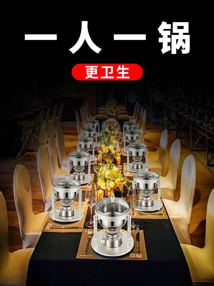 Alcohol stove small single person hot pot one person one  self-service home small student dormitory outdoor alcohol