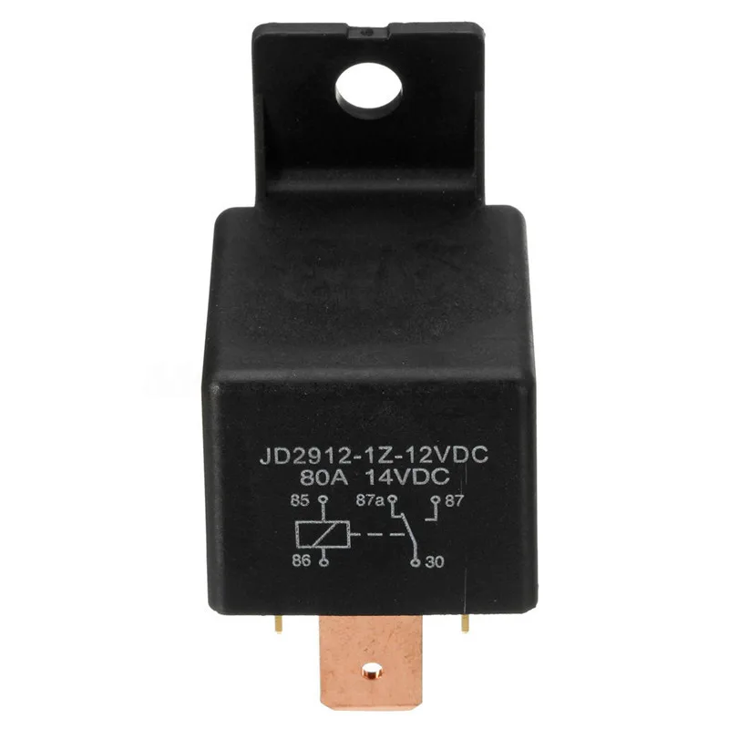 

For Automotive Starter Relay Universal Waterproof 12V 80A 5Pin DC AMP SPDT Car Relay with Practical Socket