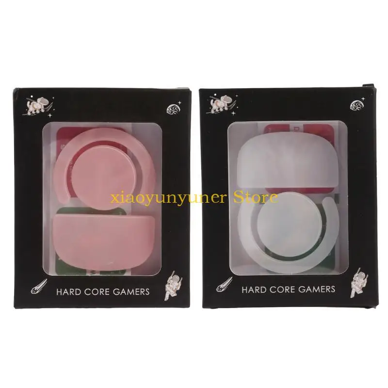 

P9JB 1Set Glass Mouse Feet Mouse Skates Sticker Pad Rounded Glides Curved Edges Replacement for GProX Superlight