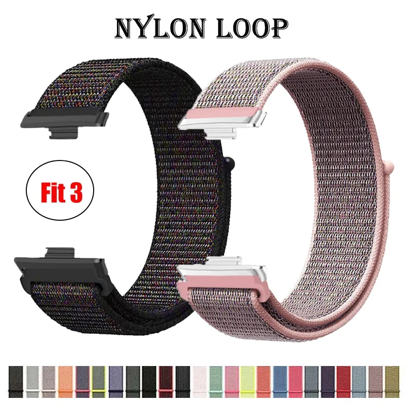 Nylon Loop Strap For Huawei Watch Fit 3 Sport Breathable Replacement Bracelet Wristband For Huawei Watch Fit 3 Belt Accessories