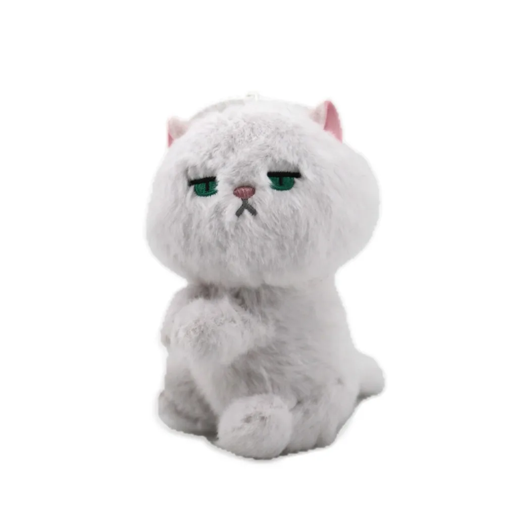 พวงกุญแจตุ๊กตาแมวการ์ตูนน่ารักแบบนุ่ม