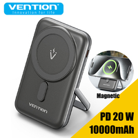Vention Magnetic Power Bank 10000mAh PD 20W Fast Charger Strong Magnetic Portable Power Bank for iPhone 16 15 Max Xiaomi Samsung