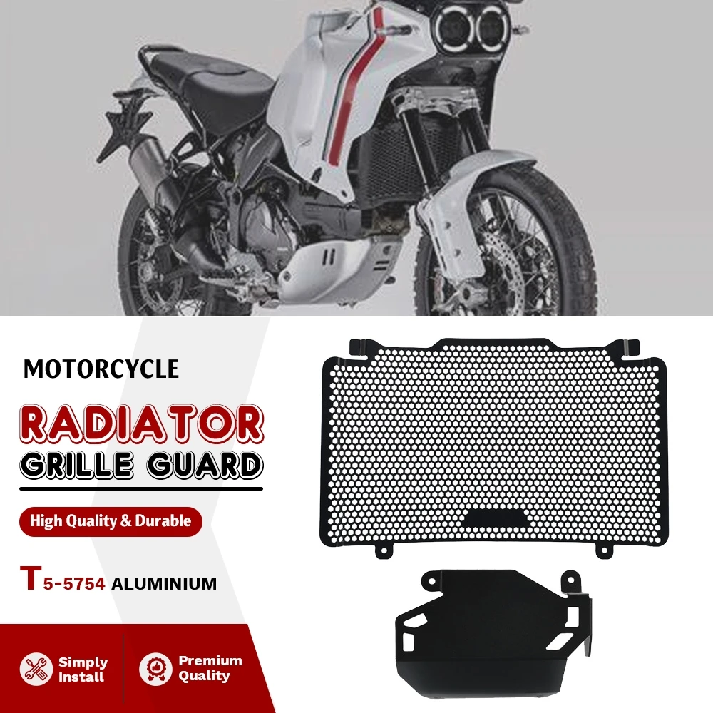 

For Ducati DesertX Desert X desertx 2022 2023 2024 Motorcycle Radiator Radiator Grille Cover Protection Engine Guard Protector