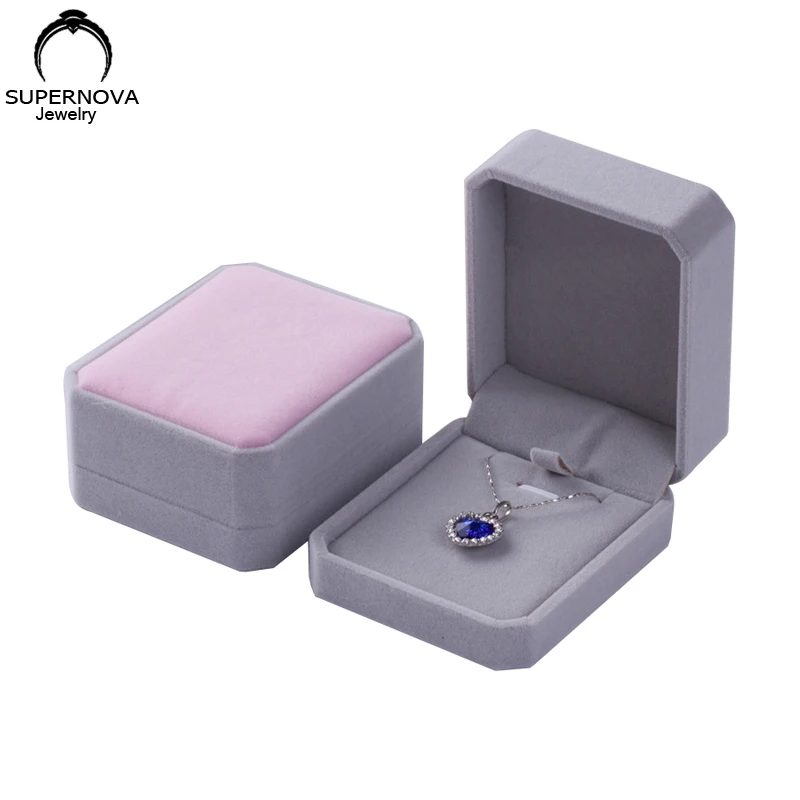 1 PC High-quality Jewelry Storage Box Display Necklace Pendant Jewelry Box Velvet Sleeve Earrings Display Box