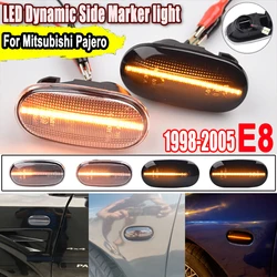 Pair Dynamic LED Side Marker Lights For Mitsubishi Lancer Pajero Mirag Galant 1998-2005 Side Repeater Turn Signal Blinker Lamp