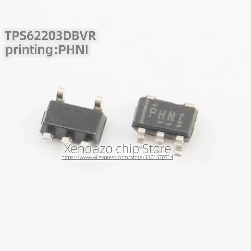 5pcs/lot TPS62203DBVR TPS62203 Silk screen printing PHNI SOT23-5 package Original genuine Switching regulator chip