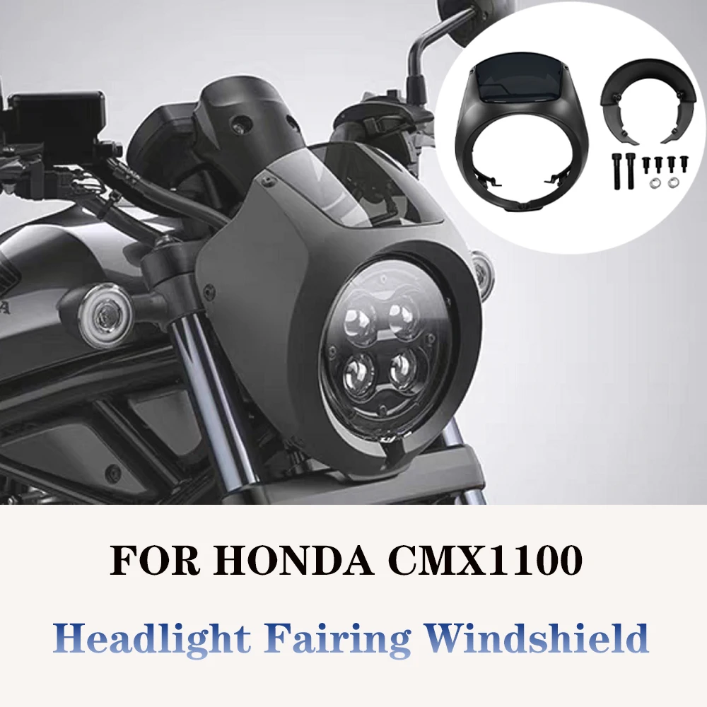 

For HONDA REBEL CMX1100 2021-2024 Motorcycle Accessories Headlight Fairing Windshiled Cowl Protection