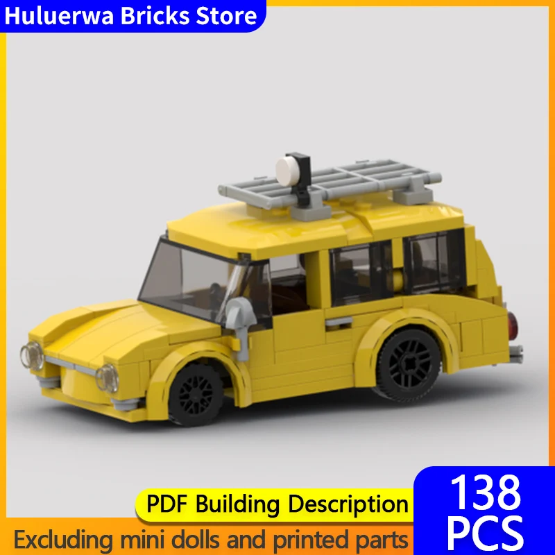 

Speed Hypercar Model MOC Building Bricks 1600 Variant Retro Station Wagon Modular Technology Gifts Assemble Children Toys Suit