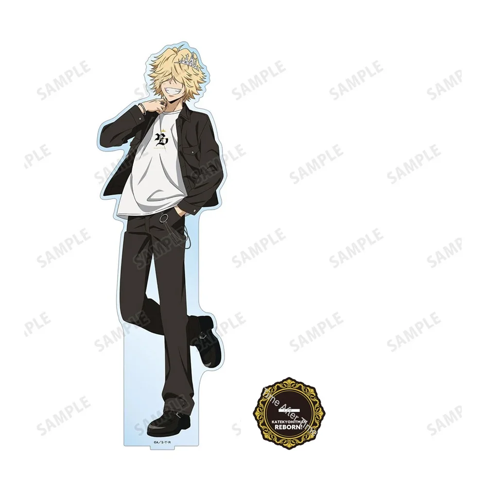 New Anime HITMAN REBORN Acrylic Stand Model Figure Cosplay Plate Holder Topper Birthday Fans Christmas Desk Decor Plate Gift