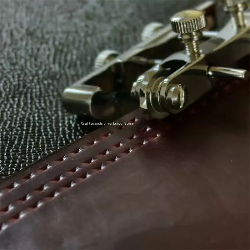 Handmade Leather Products Metal Interval Wheels DIY Clothing Design Draw Line Creasing Tools Leather Handicraft Making Tools