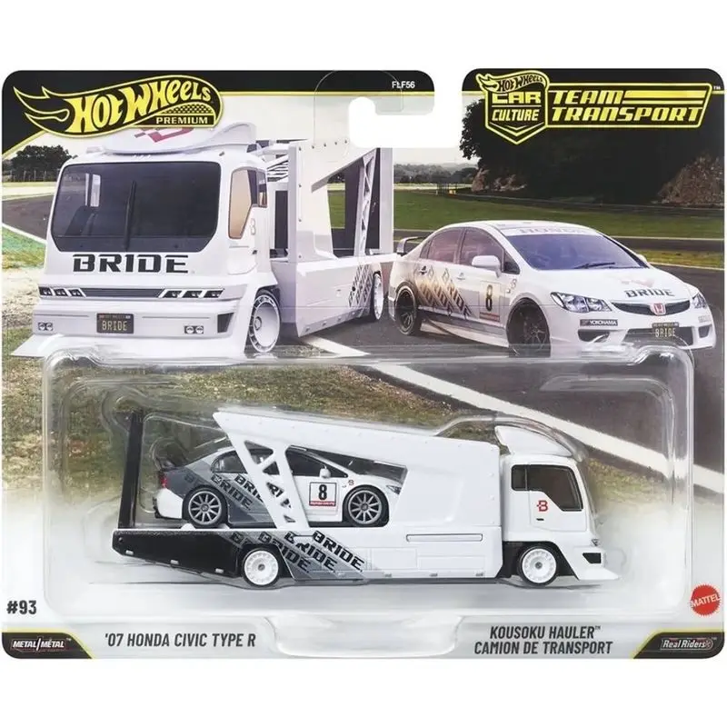 2026 Hot Wheels Premiums Car Cultures FLF56 Honda Civic Volkswangen Corrado Camaro Team Transport Die-Cast Car Model Collection view 3