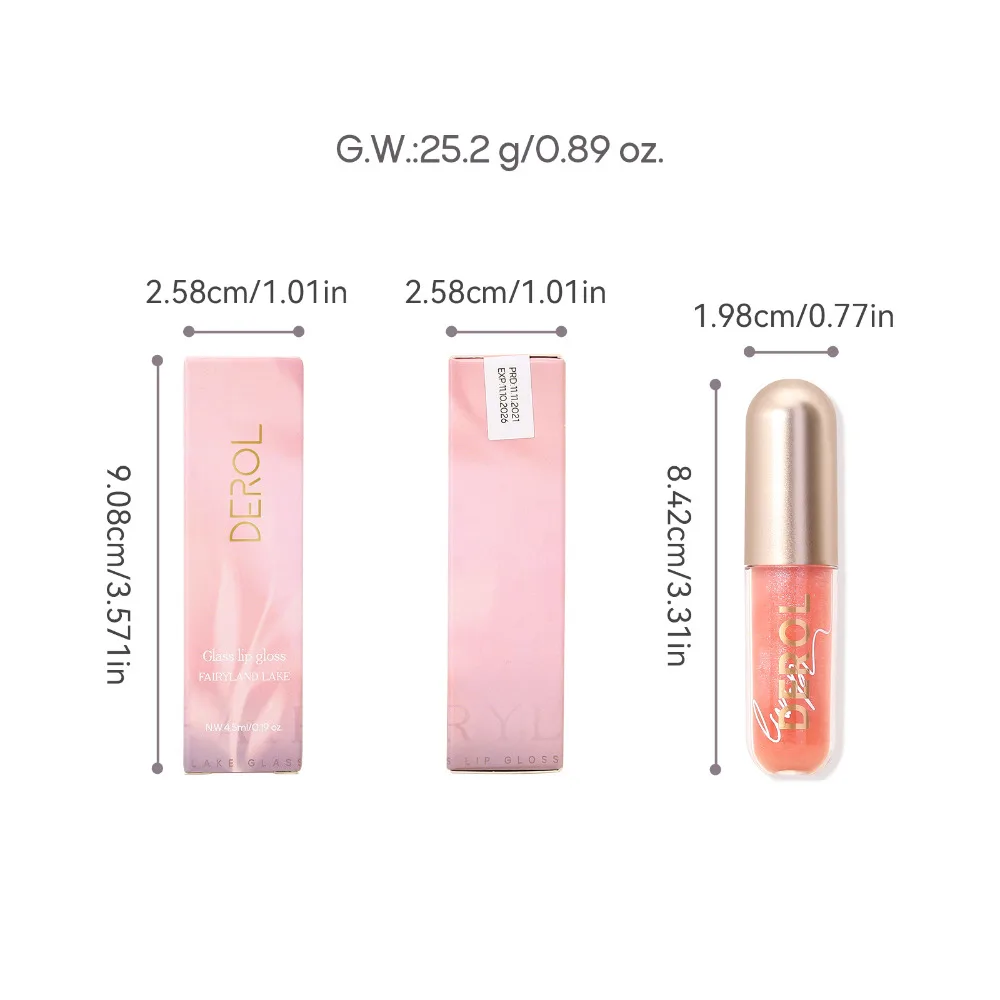 Ginger Peppermint Lip Glaze labbra grassocce Color Pepper Lip Liquid Natural Plant Lasting Moisturize Fade Lip Lines Strong Lip Gloss