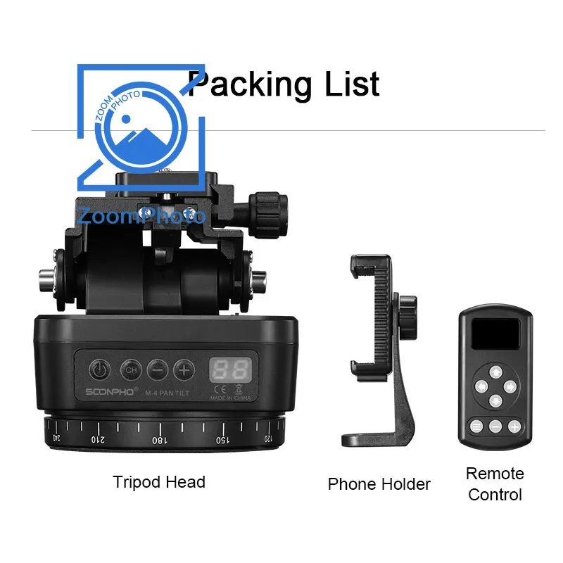 SOONPHO M-4 بانورامية رئيس ترايبود رئيس للهاتف المحمول البث المباشر GoPro فيديو اطلاق النار