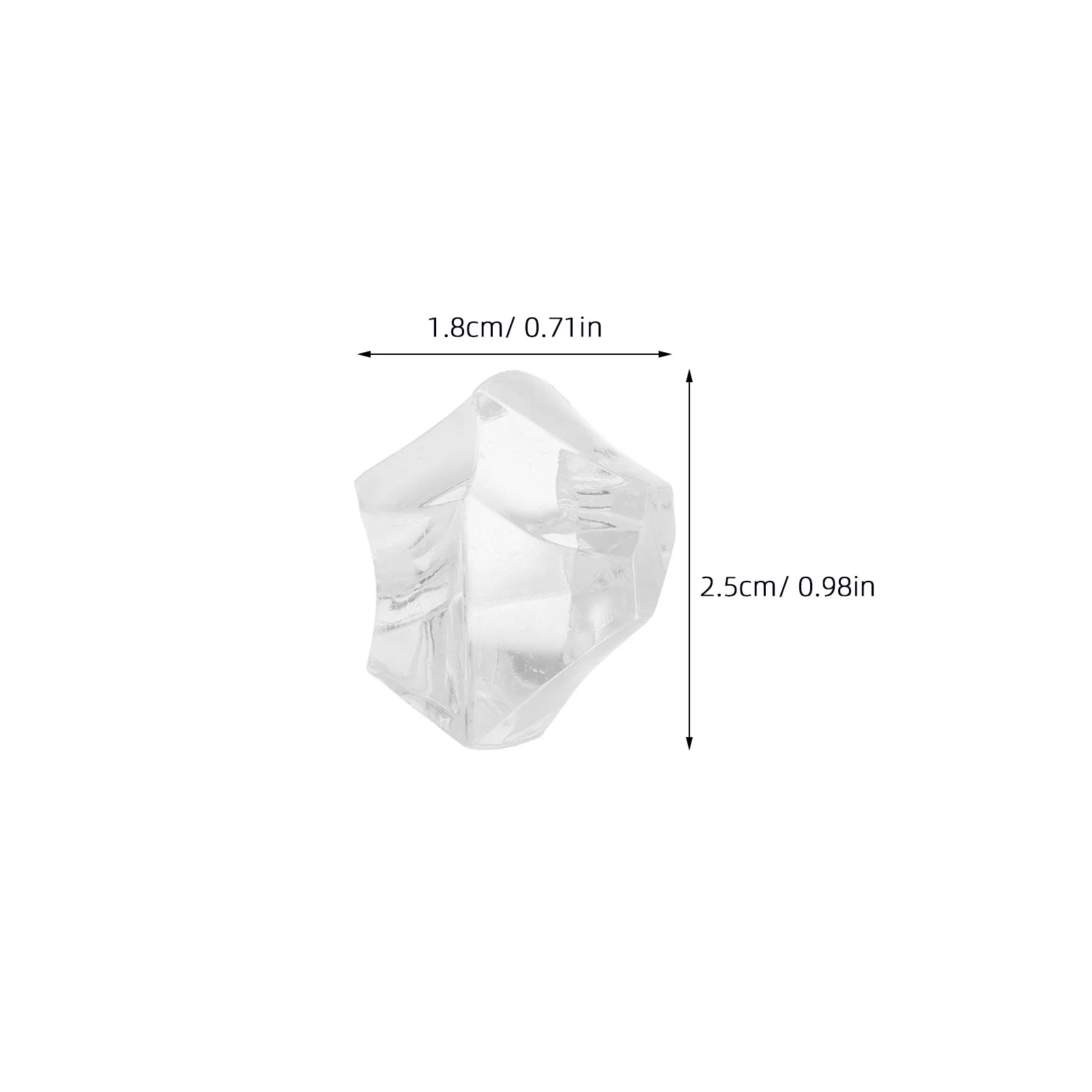 น้ำแข็งเทียม 200 ชิ้น เหมือนจริง ทำจากพลาสติกใส ใช้ตกแต่งแจกัน ตู้ปลา งานปาร์ตี้ และตกแต่งโต๊ะ
