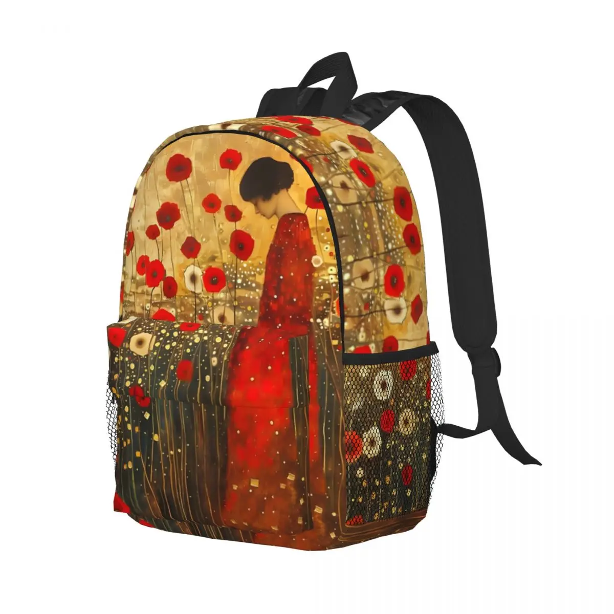 Sac à dos léger imprimé à la mode, sac d'école à motif, 15 pouces, nouveau