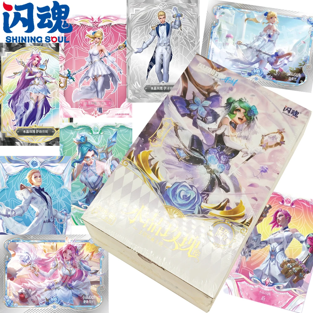 

SHINING SOUL Genuine League of Legends Collection Cards Seraphine Gwen Exquisite Art Game Character Cards Player Favorite Gifts
