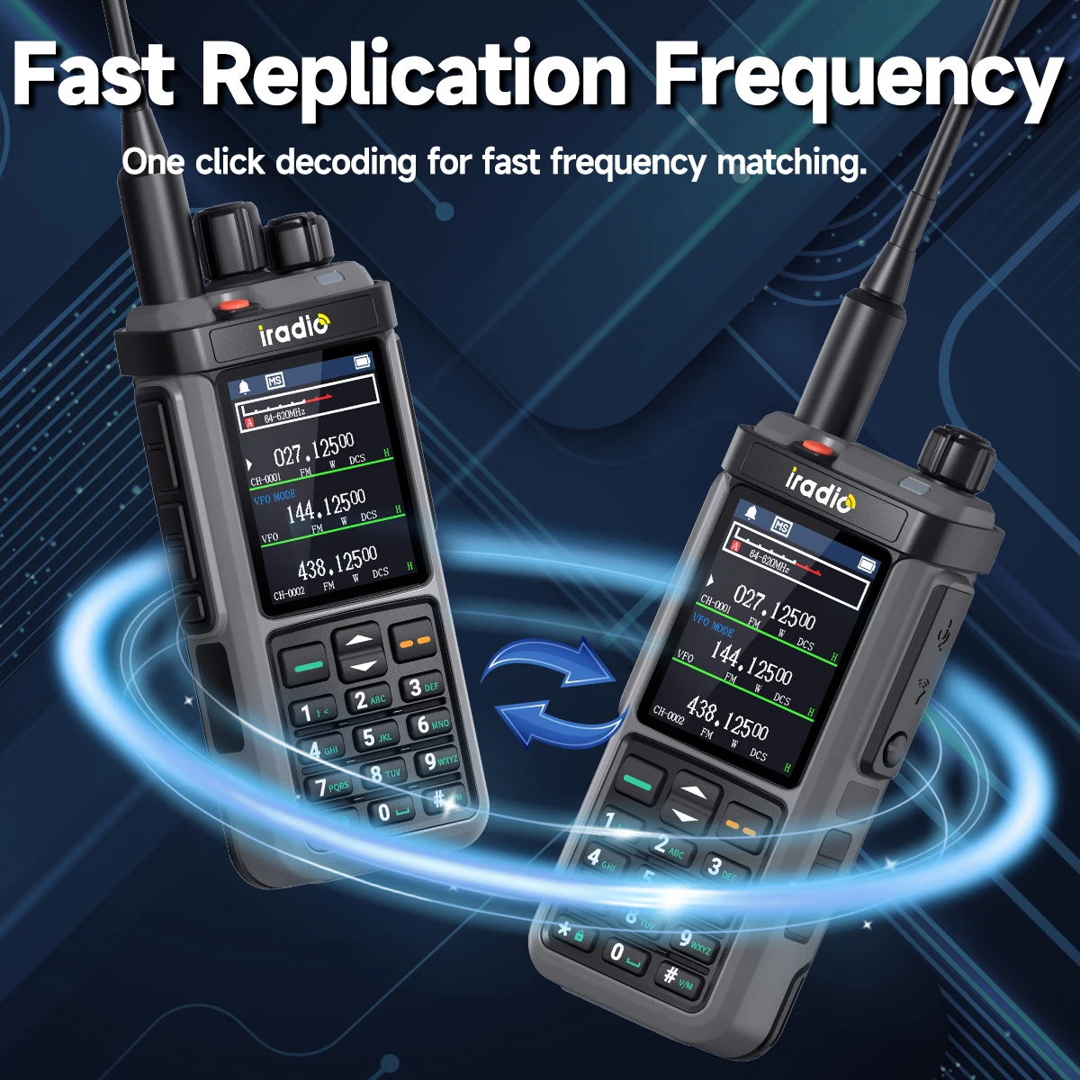 Iradio UV-98 PLUS Walkie Talkie 10W Cross Band Repeater HF AM FM USB LSB CW CB SW MW LW SSB DTMF Shortwave Multi Band Ham Radio image 5