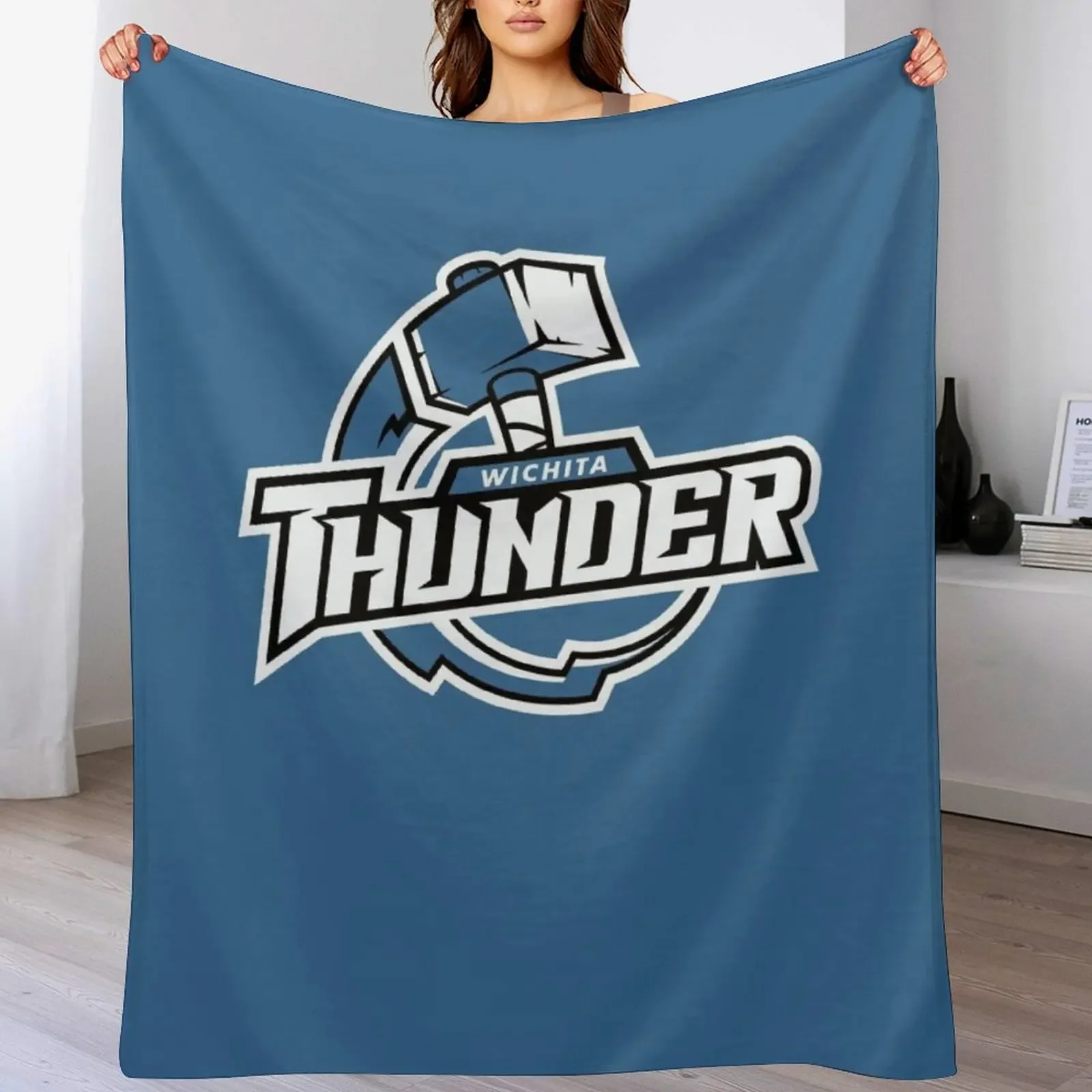 

Wichita Thunder Throw Blanket Plush Fuzzy Cozy Blanket for Couch Sofa