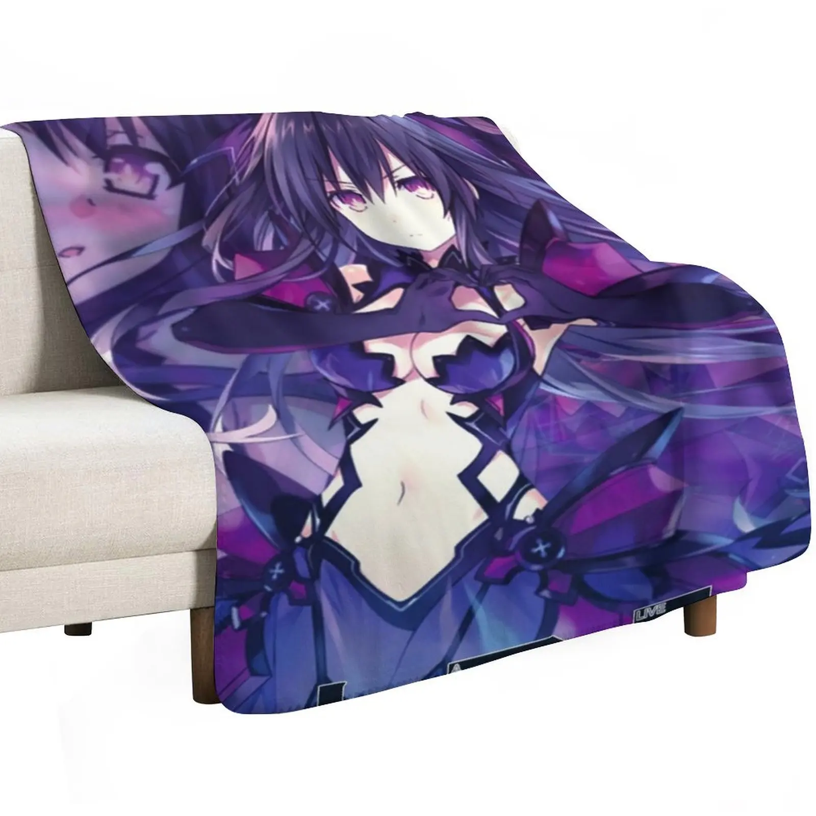 Date A Live reverse Tohka Throw Blanket Picnic Large Cute Plaid for sofa Nap Warm Blankets