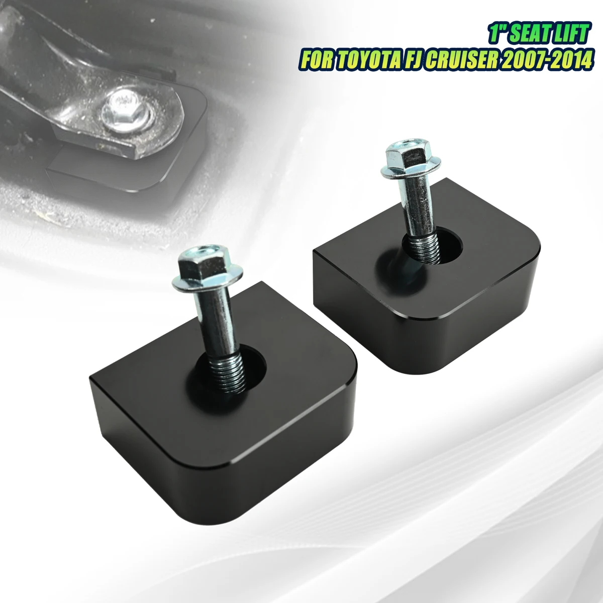 

1 "проставки для сидений, комплект подъема сиденья для Toyota FJ Cruiser 2007-2014 для Toyota Tacoma 2005-2021, черный алюминиевый