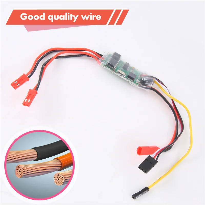 B49B-Dual Way Bidirectional Brushed Esc 2S-3S Lipo 5A Esc ตัวควบคุมความเร็วสำหรับเรือ/รถถังบังคับวิทยุ 130 180 มอเตอร์แบบมีแปรงถ่าน,2 ชิ้น