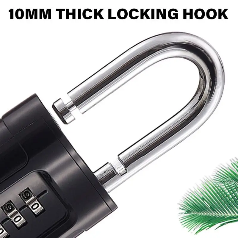 4 Digit Combination Lock Heavy Duty Security Padlock Waterproofs Safely Code Lock