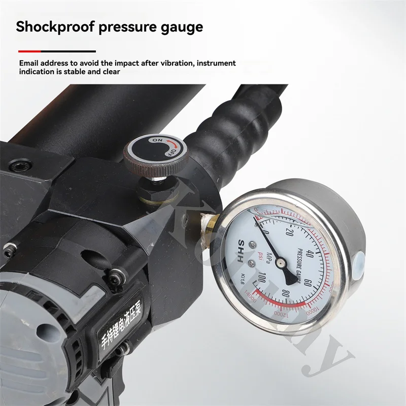 وحدة طاقة كهربائية بمضخة هيدروليكية محمولة ببطارية ليثيوم لأنظمة الزيت/الغاز ذات الضغط العالي #4