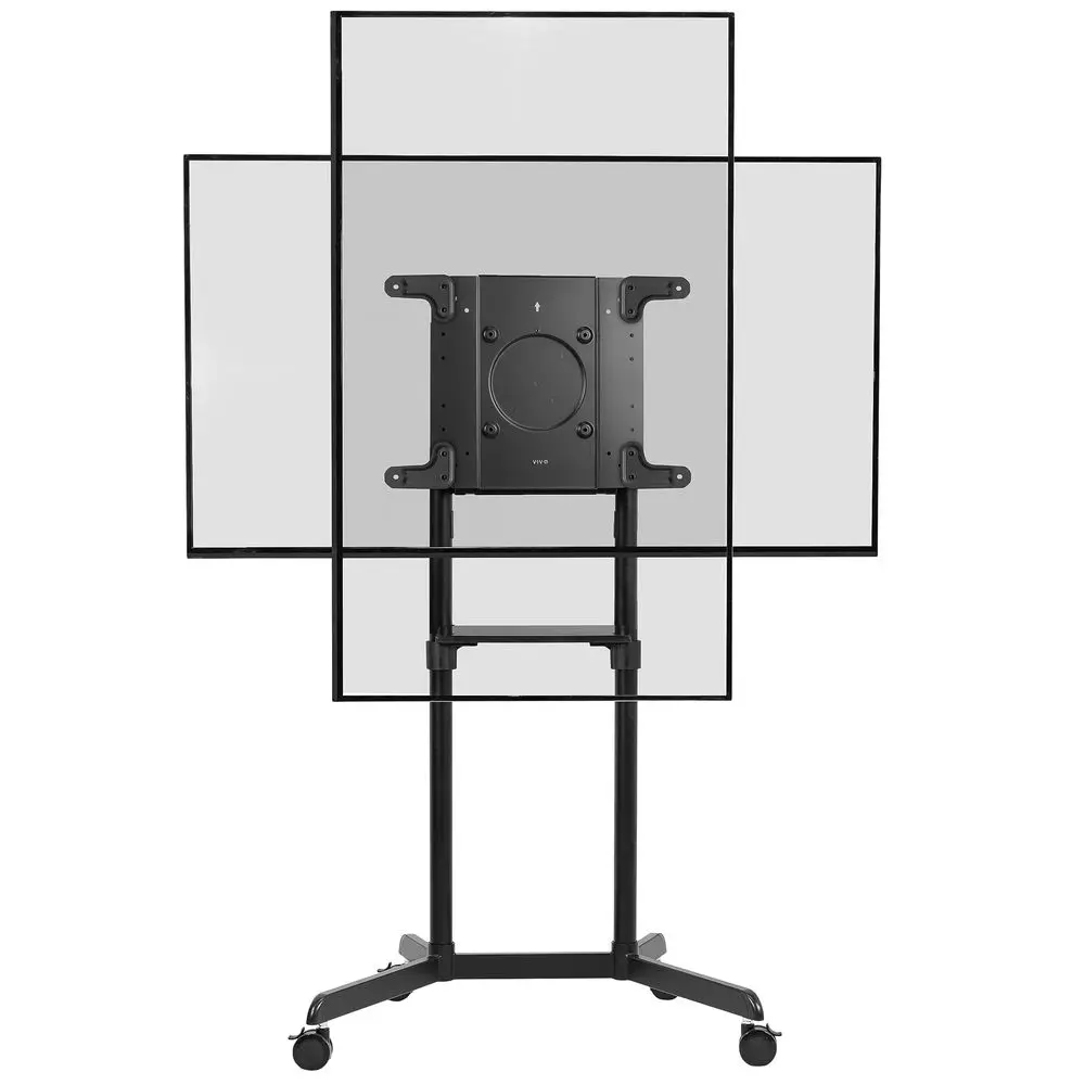 Carrito  TV mvil premium para pantallas  32 a 88 pulgadas  hasta 154 libras, Samsung Digital Flipchart, Microsoft Surface