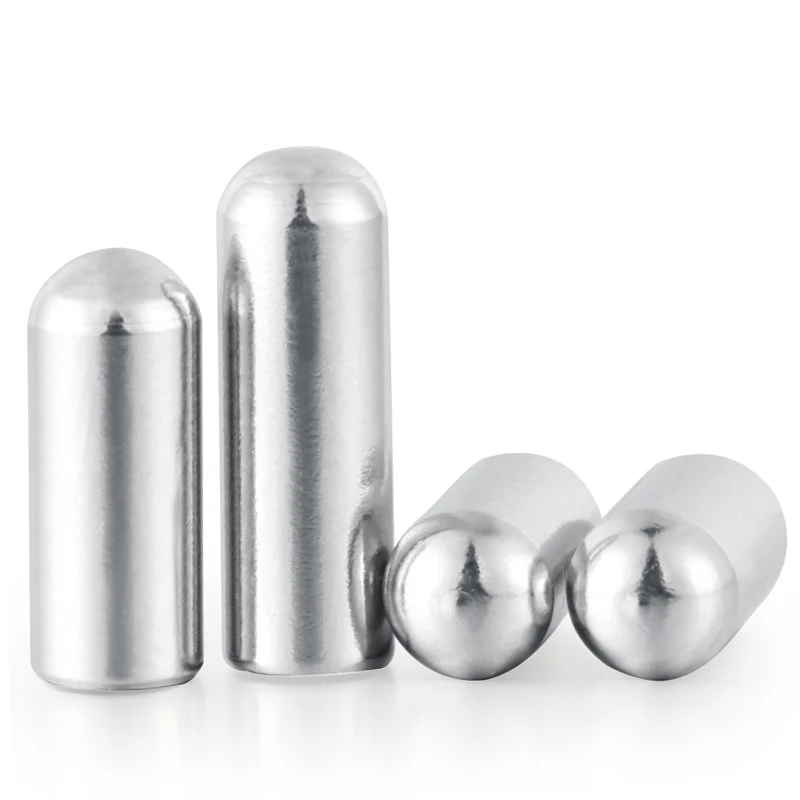 M0.6 M0.8 M1 M1.2 M1.5 M1.8 M2 M2.3 M2.5 M2.8 M3 M4 M5 M6 Round Head Cylindrical Pin Locating Dowel 304 Stainless Steel