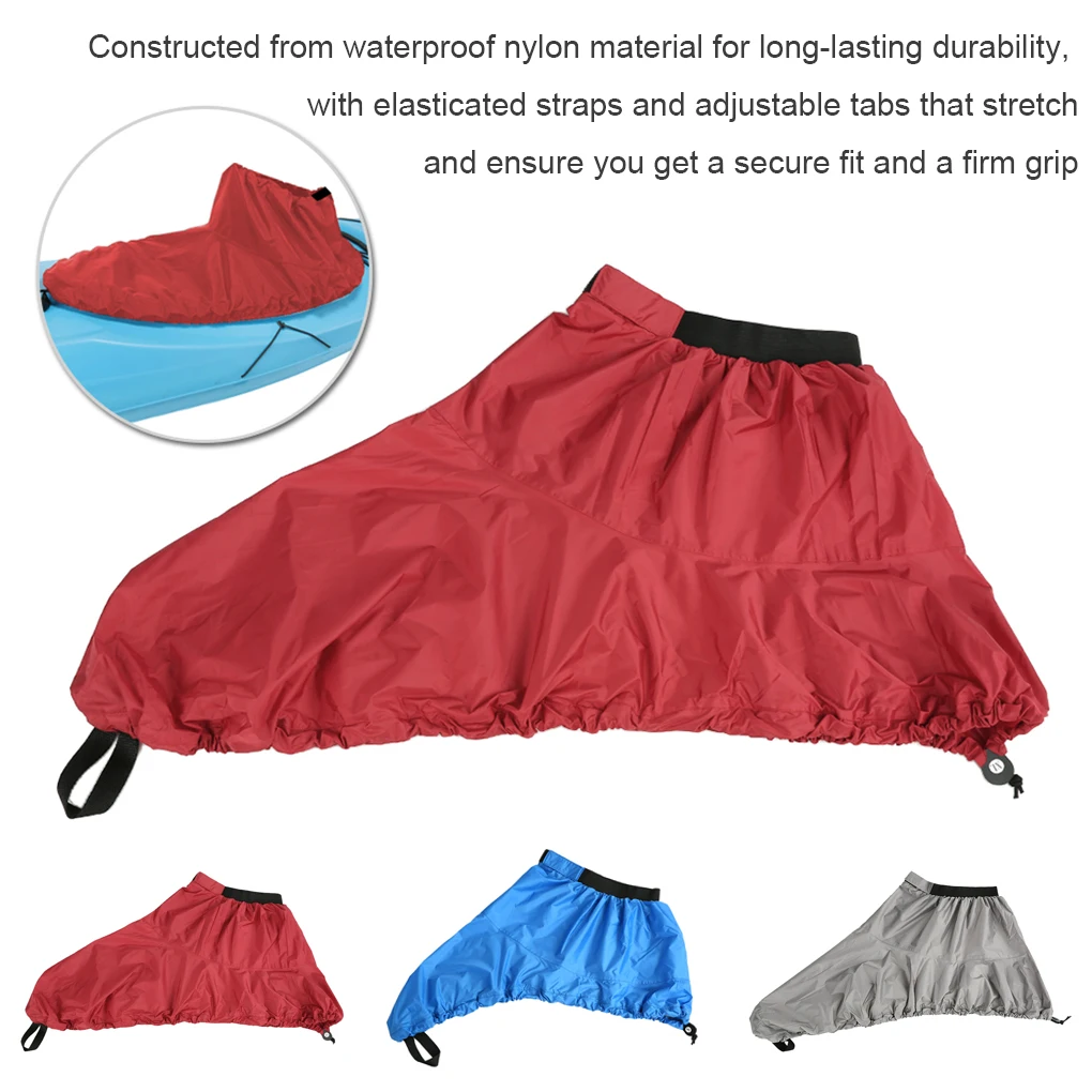 Universal Waterproof Kayak Spray Skirt Cockpit Deck Cover Rowing Blue S