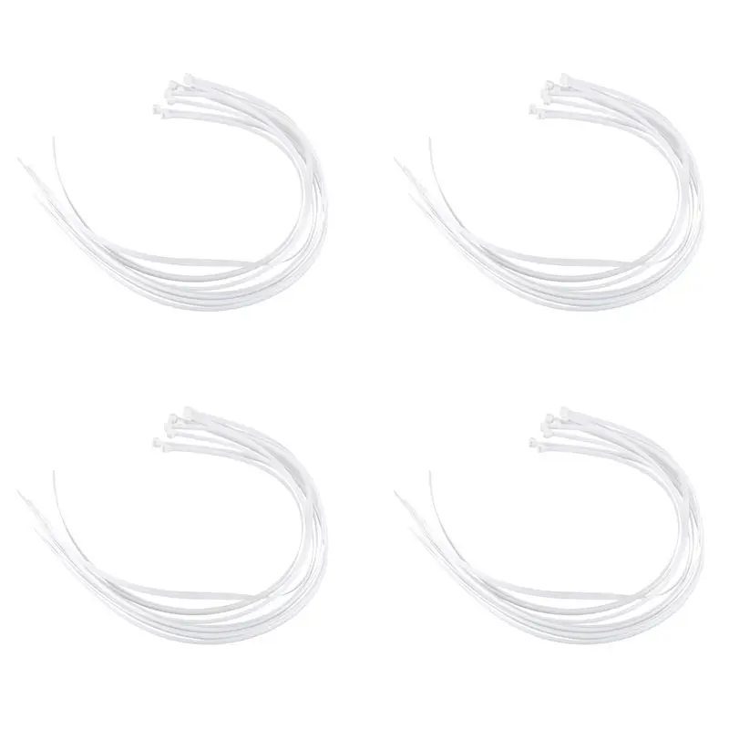A69E40X Extra Long 76Cm Cable Ties White Zip Wraps