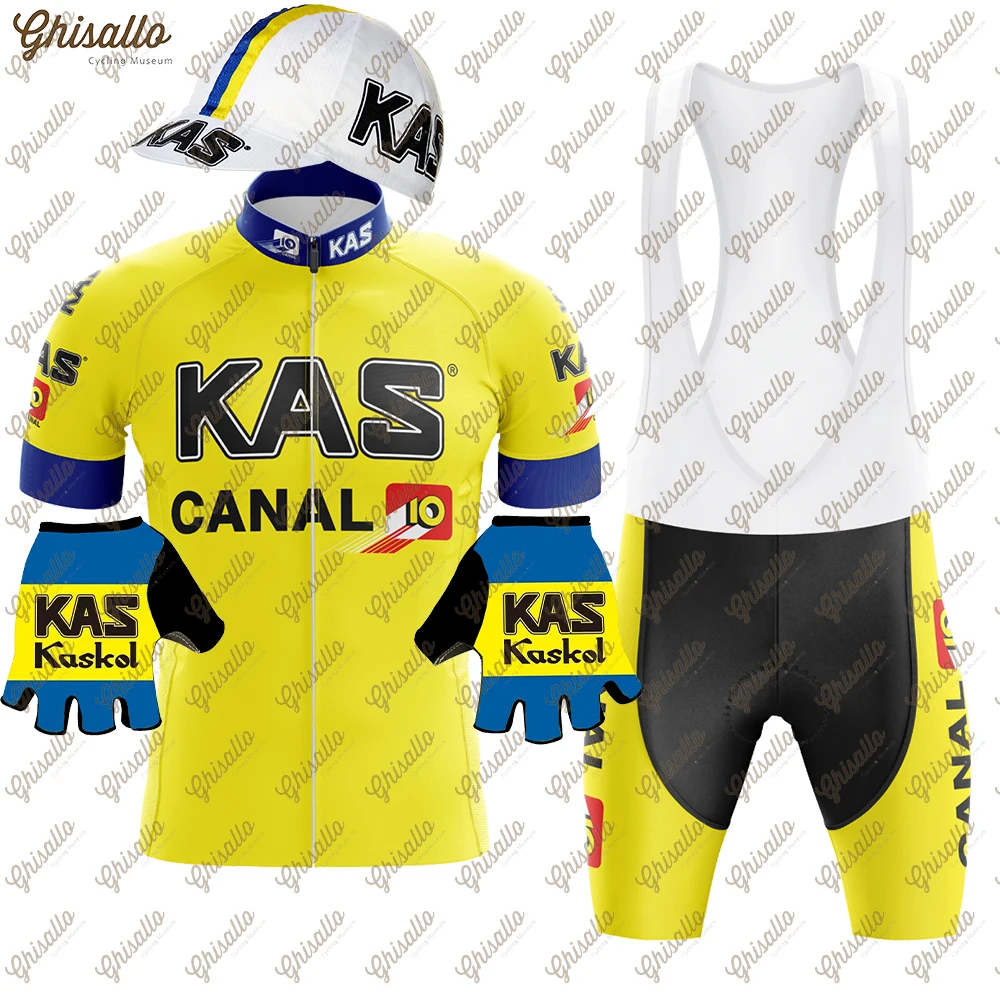 Retro Team Cycling Jersey Set for Men, Short Sleeve, Bib Shorts, Bicycle Clothing, MTB Bike Jersey, Uniform, New, 2023