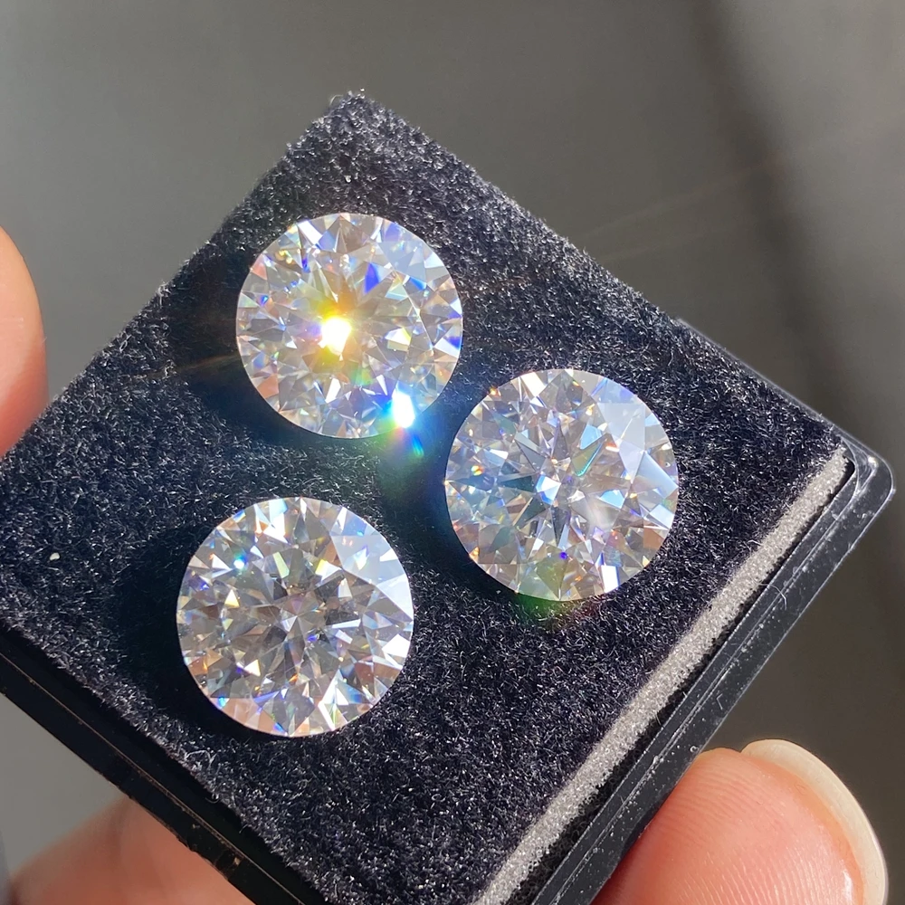 3EX Cut DJMAX 3-20mm Rare Heart Cut Moissanite Loose Stones Real D Color VVS1 Heart Shape Certified Moissanite Diamonds