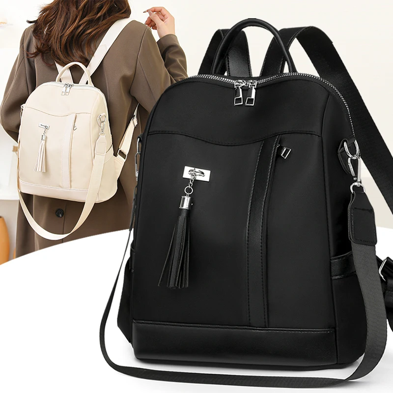 

Новый модный однотонный нейлоновый женский рюкзак, женский школьный рюкзак высокого качества для девочек-подростков, дорожный рюкзак большой вместимости Mochila