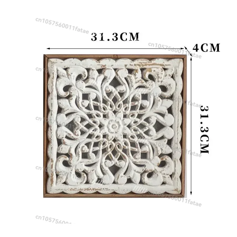 ديكور حاجز منحوت عتيق للتعليق على الحائط، لمدخل ديكور الفندق Bnb وغرفة المعيشة ريفي فريد من نوعه #2