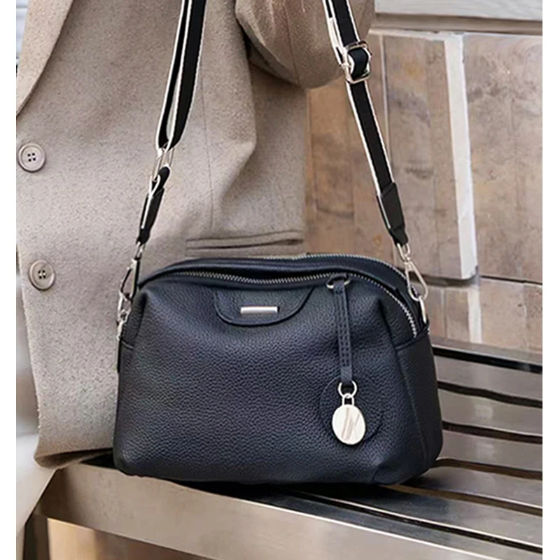 

Genuine leather women's crossbody small bag for women 2025 new fashion mother bag women's large capacity soft leather mother bag