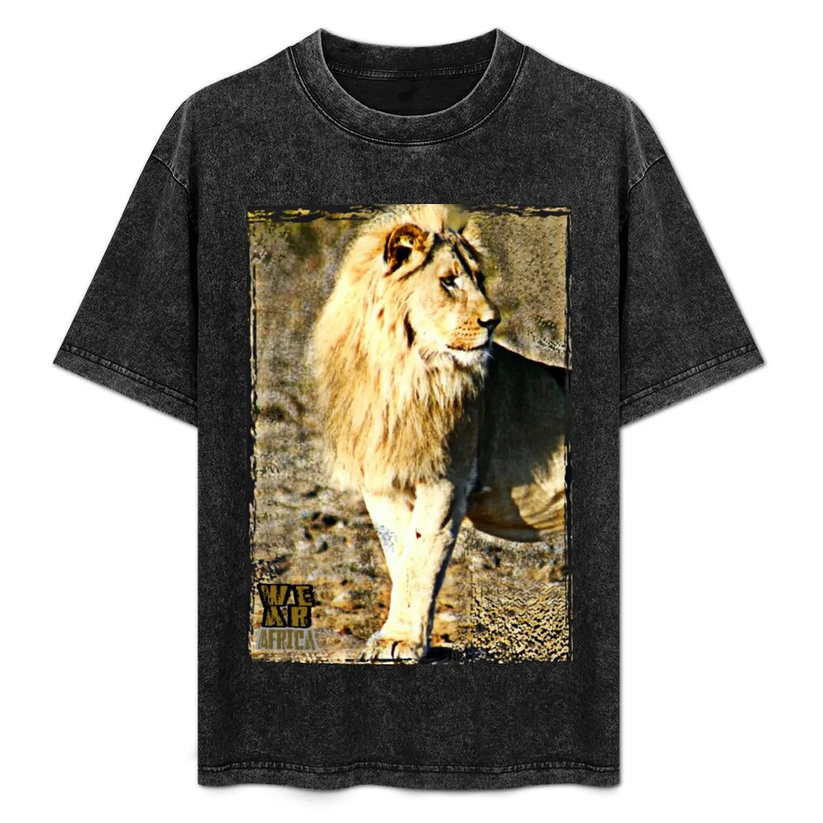 

Lion Portrait T-Shirt Fashion Casual Short Sleeve Top