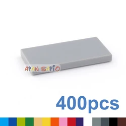 400pcs Smooth 2x4 DIY Building Blocks Figures Bricks Educational Creative Plastic Toys for Children Size Compatible With 87079