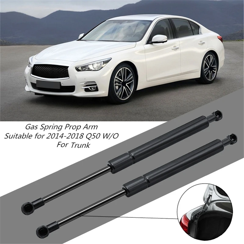 Car Rear Tailgate Boot Gas Struts Support Lift Bar for Infiniti Q50 W/O Spoiler 2014-2018