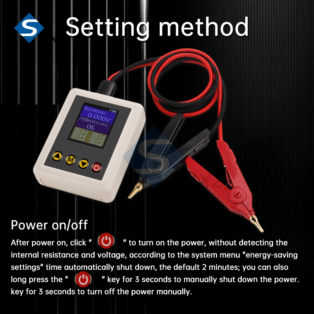 TS4520 0.1mΩ~20Ω High-precision Internal Resistance Detector True 4-Wire 0.001V~45V Voltage Tester 5V Type-C With Kelvin Clip