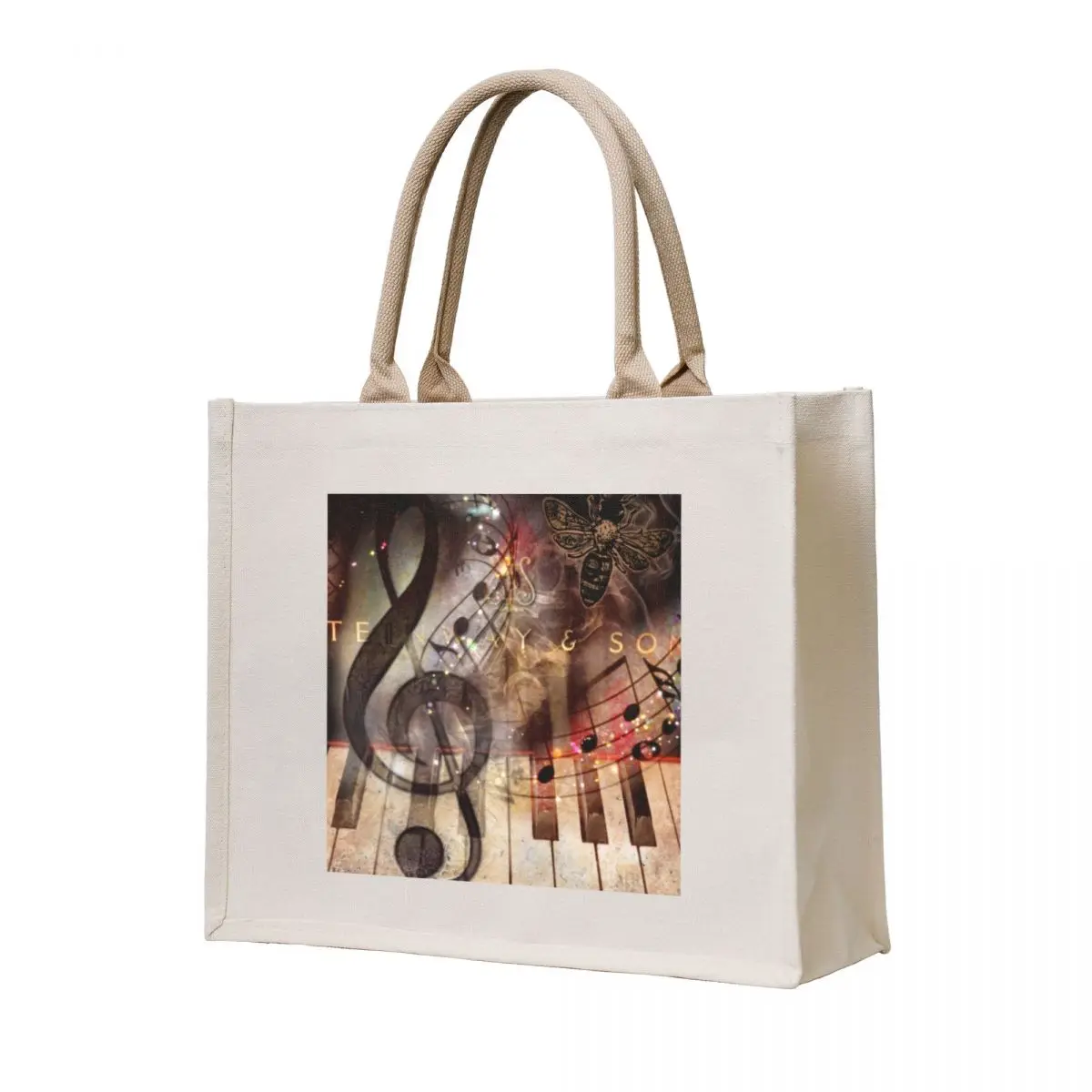 

Music, treble clef, piano keys, musical notes Tote Bag great bag tote bag woman Big women shopping trolley