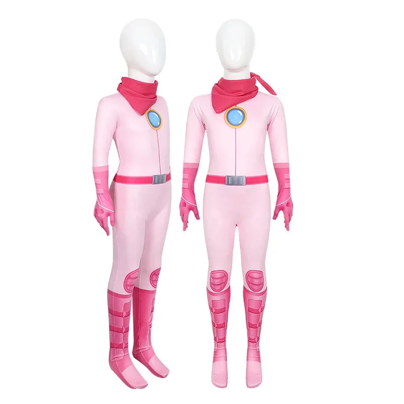 بدلة LZH كرنفال الخوخ للفتيات بدلة الأميرة التأثيرية لعبة الهالوين لعب الأدوار زي الأميرة للأطفال في عيد الحب